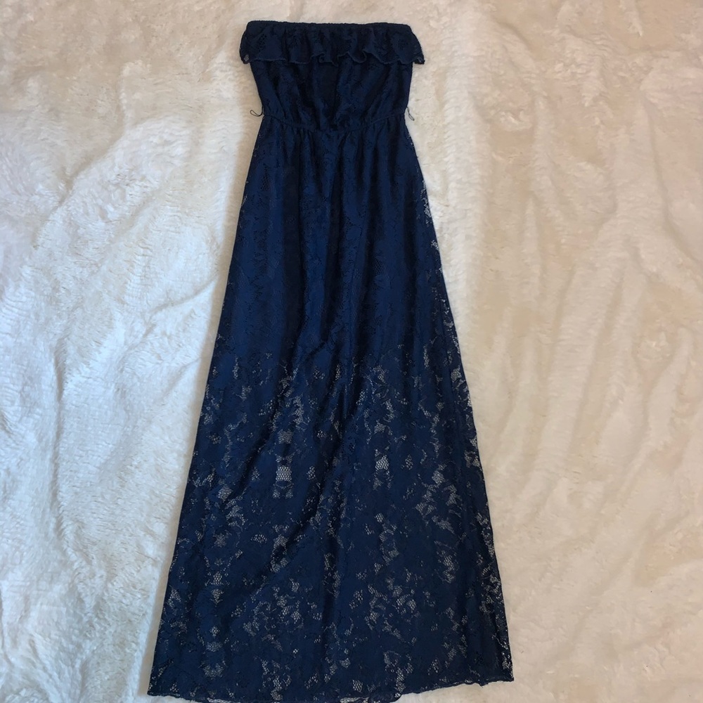 Trixxi Lace Blue Dress